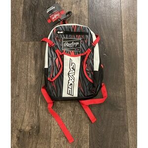 Rawlings Savage Backpack Equipment Bag Youth Baseball Red Sports NWT
